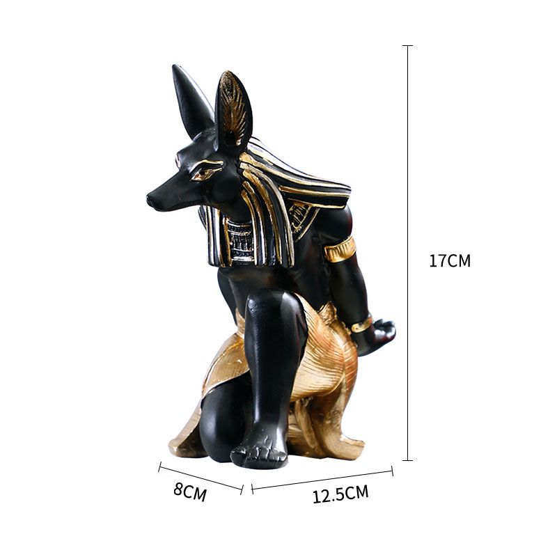Creative Wine Rack Synthetic Resin Innovative Wine Rack Holder Single Bottle Wine Stand Table Ornament Anubis