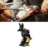Creative Wine Rack Synthetic Resin Innovative Wine Rack Holder Single Bottle Wine Stand Table Ornament Anubis