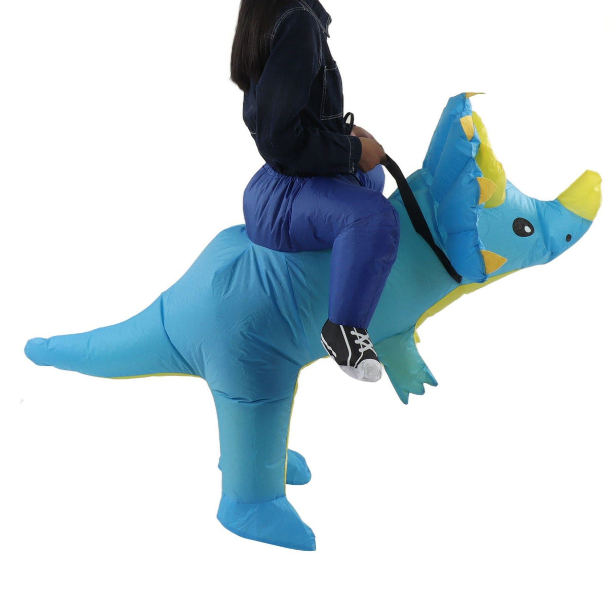 Inflatable Dinosaur Costume Halloween Cosplay Costume Party Riding Triangle Dinosaur Inflatable Doll Suit Adults 160‑190cm
