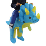 Inflatable Dinosaur Costume Halloween Cosplay Costume Party Riding Triangle Dinosaur Inflatable Doll Suit Adults 160‑190cm