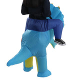 Inflatable Dinosaur Costume Halloween Cosplay Costume Party Riding Triangle Dinosaur Inflatable Doll Suit Adults 160‑190cm - Extra Image