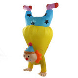 Adult Inflatable Handstand Clown Costume Halloween Upside Down Clown Inflatable Costume - Front View