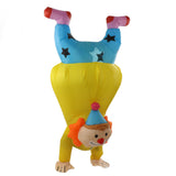 Adult Inflatable Handstand Clown Costume Halloween Upside Down Clown Inflatable Costume - Side View