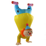 Adult Inflatable Handstand Clown Costume Halloween Upside Down Clown Inflatable Costume - 45-Degree Angle