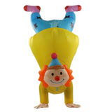 Adult Inflatable Handstand Clown Costume Halloween Upside Down Clown Inflatable Costume - Rear View