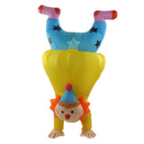 Adult Inflatable Handstand Clown Costume Halloween Upside Down Clown Inflatable Costume - Low Angle