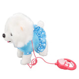 Electronic Plush Dog Interactive Puppy Singing Walking Toy with Remote Control Leash Kids Toddler Birthday Gifts Blue - Side View