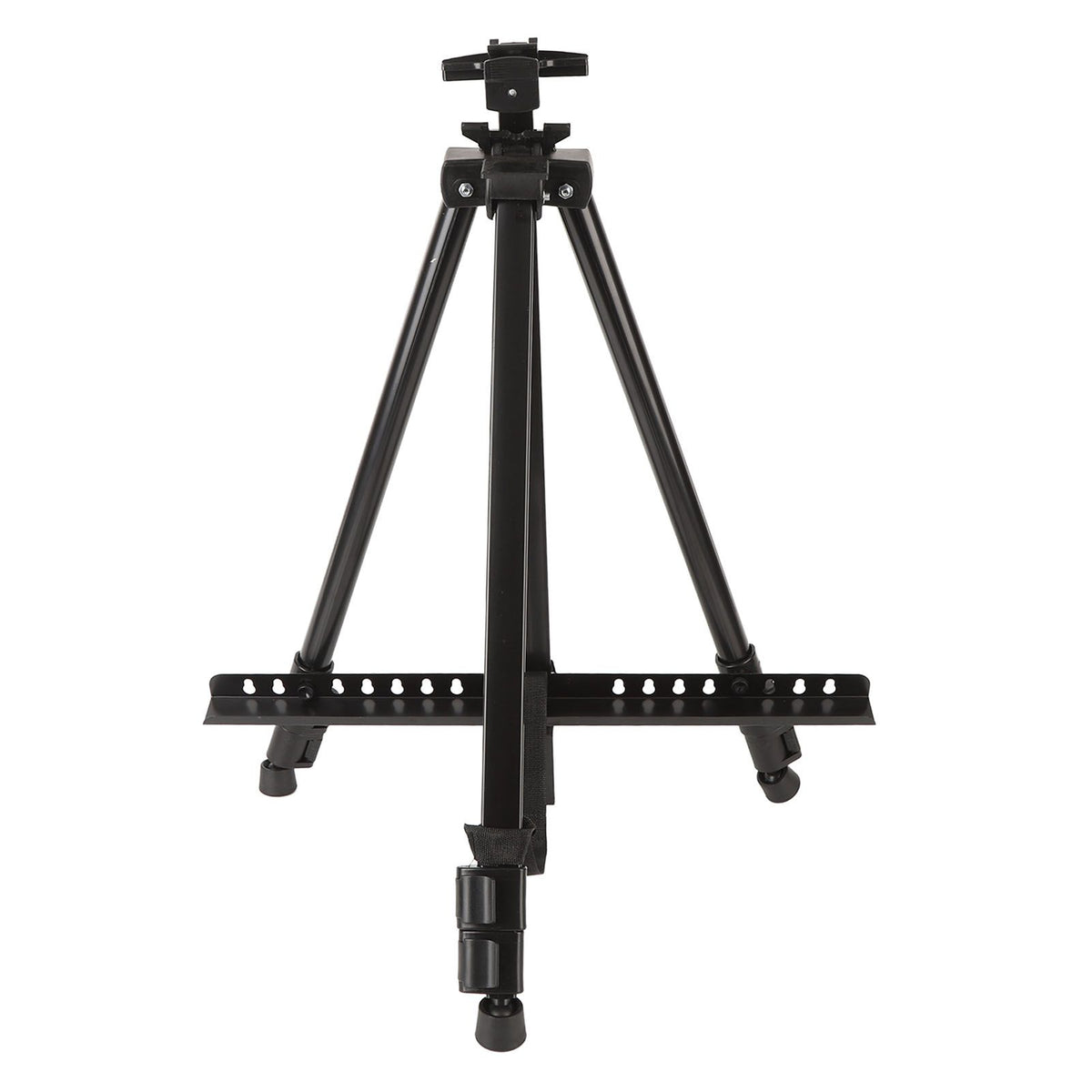 Artist Easel Stand Ferroalloy Adjustable Folding Tripod Display Easel for Drawing Painting Black
