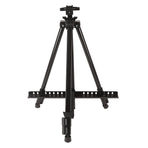 Artist Easel Stand Ferroalloy Adjustable Folding Tripod Display Easel for Drawing Painting Black