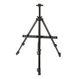 Artist Easel Stand Ferroalloy Adjustable Folding Tripod Display Easel for Drawing Painting Black
