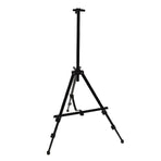 Artist Easel Stand Ferroalloy Adjustable Folding Tripod Display Easel for Drawing Painting Black