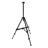 Artist Easel Stand Ferroalloy Adjustable Folding Tripod Display Easel for Drawing Painting Black