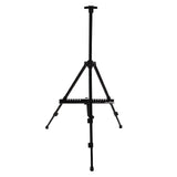 Artist Easel Stand Ferroalloy Adjustable Folding Tripod Display Easel for Drawing Painting Black