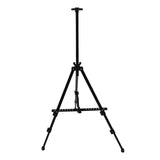 Artist Easel Stand Ferroalloy Adjustable Folding Tripod Display Easel for Drawing Painting Black