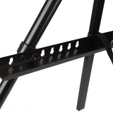 Artist Easel Stand Ferroalloy Adjustable Folding Tripod Display Easel for Drawing Painting Black
