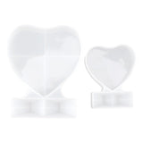 2PCS Heart Shape Photo Frame Mold Silicone Picture Mold DIY Personalized Photo Frame Mold for Home Decoration