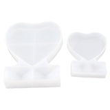 2PCS Heart Shape Photo Frame Mold Silicone Picture Mold DIY Personalized Photo Frame Mold for Home Decoration