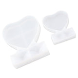 2PCS Heart Shape Photo Frame Mold Silicone Picture Mold DIY Personalized Photo Frame Mold for Home Decoration - Side View