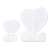2PCS Heart Shape Photo Frame Mold Silicone Picture Mold DIY Personalized Photo Frame Mold for Home Decoration - 45-Degree Angle