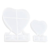 2PCS Heart Shape Photo Frame Mold Silicone Picture Mold DIY Personalized Photo Frame Mold for Home Decoration