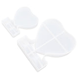 2PCS Heart Shape Photo Frame Mold Silicone Picture Mold DIY Personalized Photo Frame Mold for Home Decoration - Low Angle