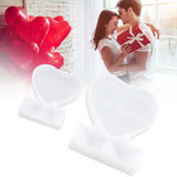 2PCS Heart Shape Photo Frame Mold Silicone Picture Mold DIY Personalized Photo Frame Mold for Home Decoration