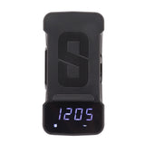 3 in 1 Bluetooth Speaker PC ABS Alarm Clock with Wireless Charging for Bedside 10W Grey