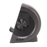 3 in 1 Bluetooth Speaker PC ABS Alarm Clock with Wireless Charging for Bedside 10W Grey