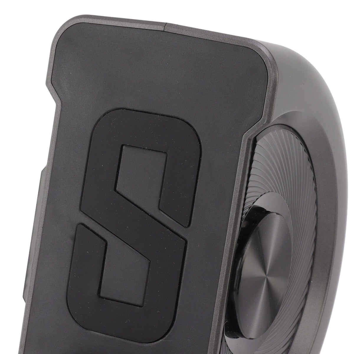 3 in 1 Bluetooth Speaker PC ABS Alarm Clock with Wireless Charging for Bedside 10W Grey