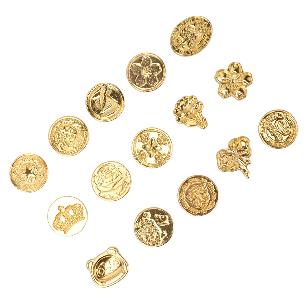 15pcs Wax Sealing Stamp Set Creative Special Shaped Sealing Wax Stamp Heads for Cards Envelopes Invitations Gift Packaging