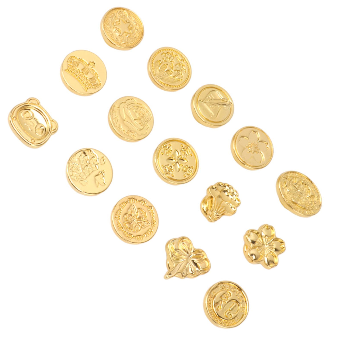 15pcs Wax Sealing Stamp Set Creative Special Shaped Sealing Wax Stamp Heads for Cards Envelopes Invitations Gift Packaging