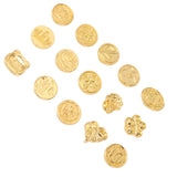 15pcs Wax Sealing Stamp Set Creative Special Shaped Sealing Wax Stamp Heads for Cards Envelopes Invitations Gift Packaging