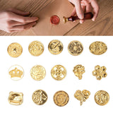 15pcs Wax Sealing Stamp Set Creative Special Shaped Sealing Wax Stamp Heads for Cards Envelopes Invitations Gift Packaging - Extra Image