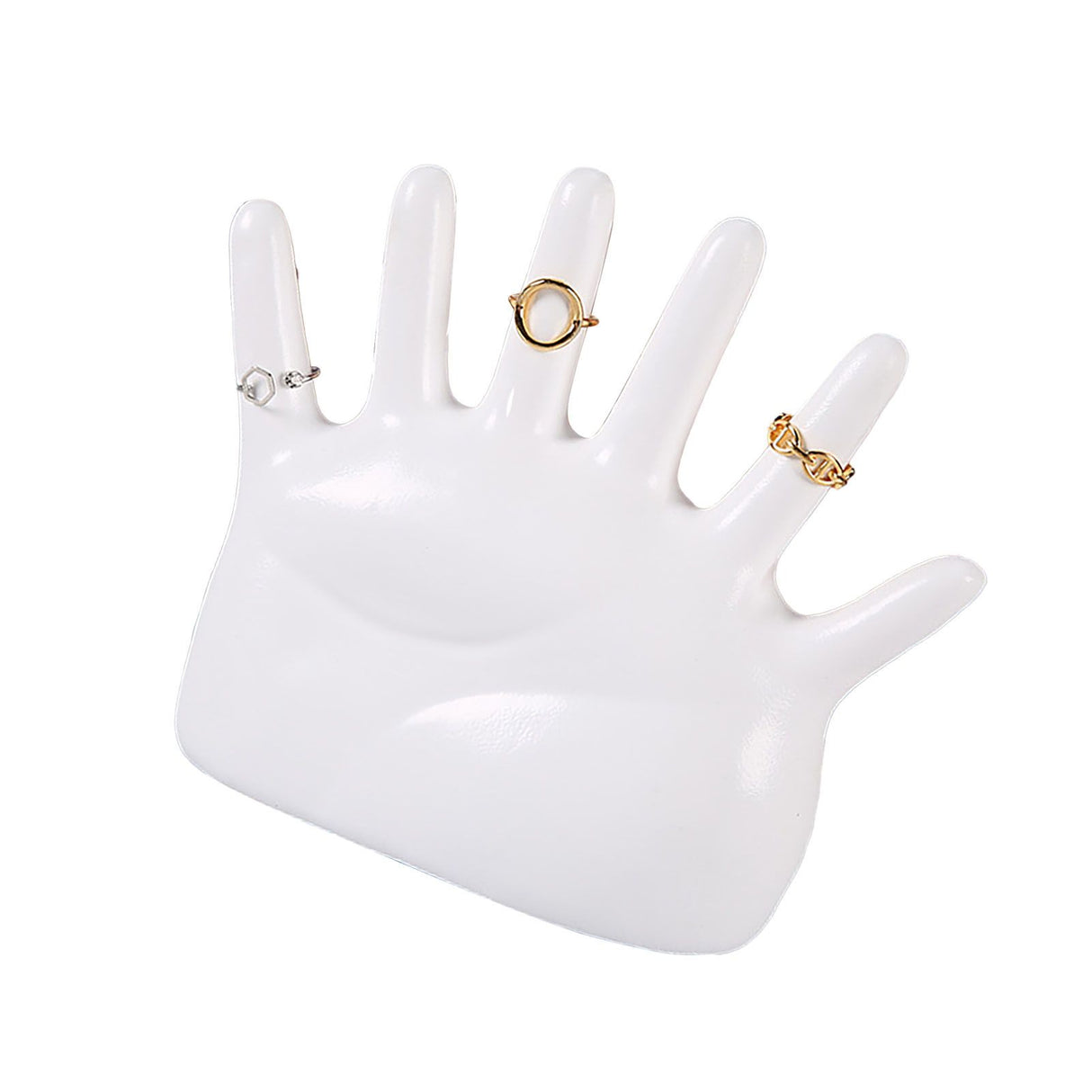 Ring Hand Holder All Round Display Fade Resistant Exquisite Hand Jewelry Display Stand for Bracelets Watches White