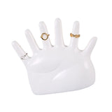 Ring Hand Holder All Round Display Fade Resistant Exquisite Hand Jewelry Display Stand for Bracelets Watches White