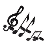 4Pcs Unique Iron Black Music Note Wall Sconce Candle Holder Wall Mount Hanging Tea Light Candle Decor