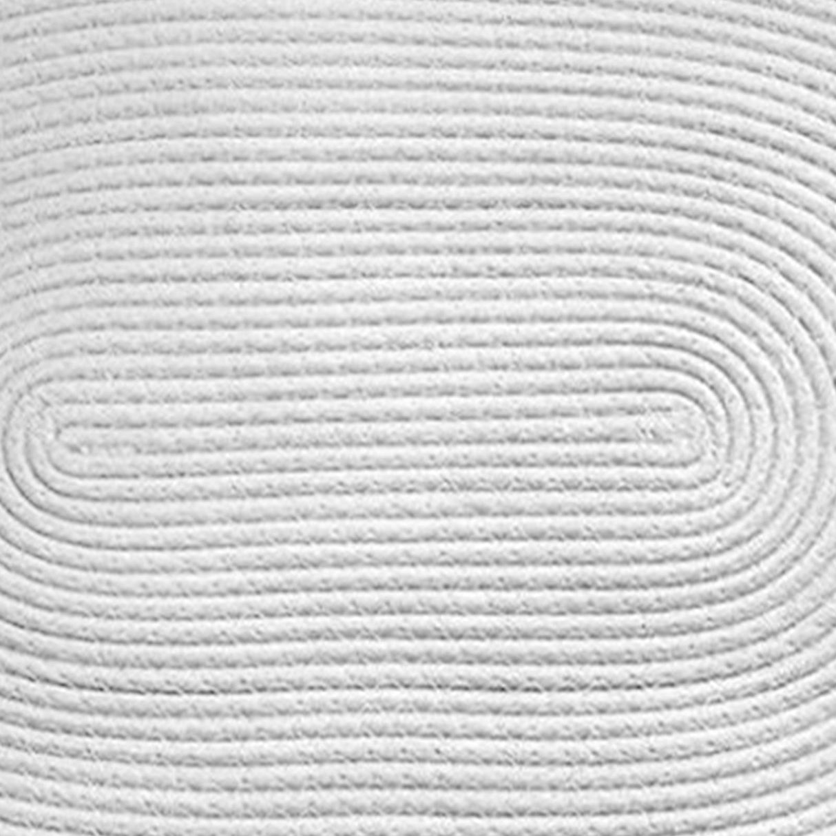 Bedroom Carpet Hand Woven Bedside Rug Study Living Room Oval Carpet Pure Color Floor Mat White