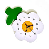 Flower Shaped Wall Clocks for Kids Cartoon Cute Exquisite Silent Wall Clock for Living Rooms Offices 20x30cm/7.9x11.8in