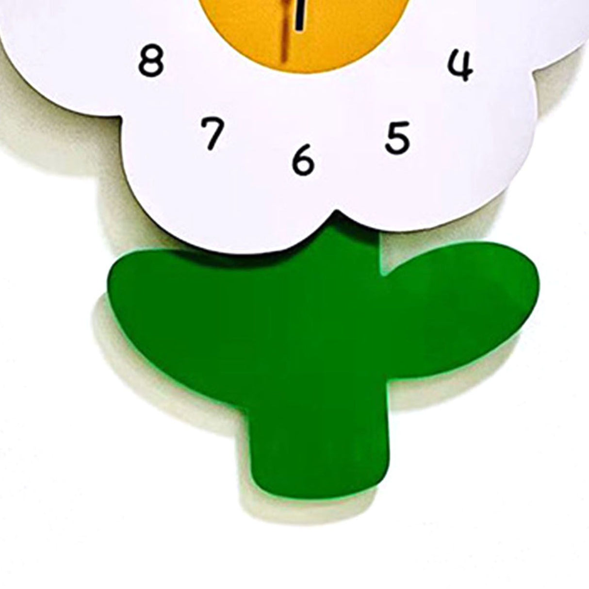 Flower Shaped Wall Clocks for Kids Cartoon Cute Exquisite Silent Wall Clock for Living Rooms Offices 20x30cm/7.9x11.8in