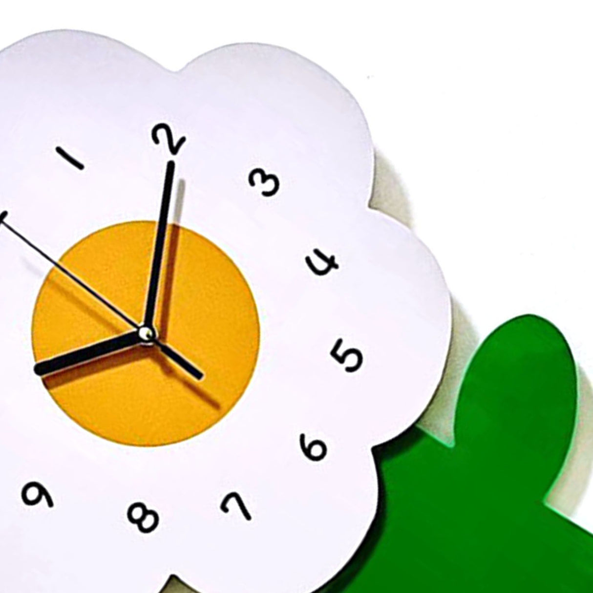 Flower Shaped Wall Clocks for Kids Cartoon Cute Exquisite Silent Wall Clock for Living Rooms Offices 20x30cm/7.9x11.8in