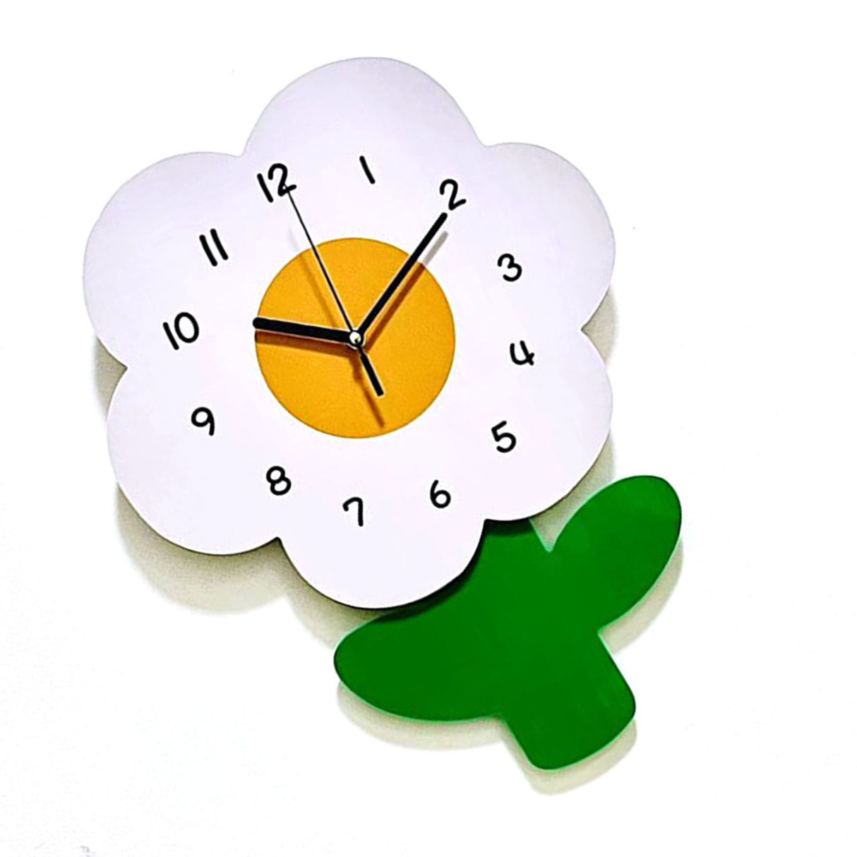 Flower Shaped Wall Clocks for Kids Cartoon Cute Exquisite Silent Wall Clock for Living Rooms Offices 30x40cm/11.8x15.7in