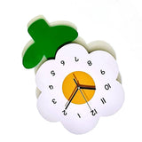 Flower Shaped Wall Clocks for Kids Cartoon Cute Exquisite Silent Wall Clock for Living Rooms Offices 30x40cm/11.8x15.7in - Extra Image