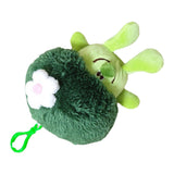 Plush Pendant Cute Broccoli Shape Stuffed Toy PP Cotton Vegetable Pendant for Keychain Keyring Bag Large - Top-Down View