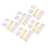 24 Set Baby Bottle Opener Zinc Alloy Cute Baby Bottle Shaped Bottle Opener Baby Shower Return Gift for Baby Shower Party Golden - 45-Degree Angle