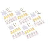 24 Set Baby Bottle Opener Zinc Alloy Cute Baby Bottle Shaped Bottle Opener Baby Shower Return Gift for Baby Shower Party Golden - Close-Up Angle