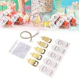 24 Set Baby Bottle Opener Zinc Alloy Cute Baby Bottle Shaped Bottle Opener Baby Shower Return Gift for Baby Shower Party Golden