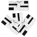 27PCS Kitchen Wallpaper Tile Self Adhesive PVC Wear Resistant White Black Faux Brick for Home Bathroom
