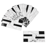 27PCS Kitchen Wallpaper Tile Self Adhesive PVC Wear Resistant White Black Faux Brick for Home Bathroom
