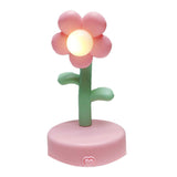 Table Lamp Cute Flower Night Light Portable Desk Lamp Decorative for Office Dorm Decor Pink