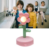 Table Lamp Cute Flower Night Light Portable Desk Lamp Decorative for Office Dorm Decor Pink - Extra Image